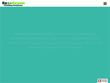 Tablet Screenshot of eco-greencleaningsolutions.com
